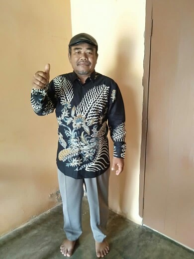 Odza Baju Kemeja Batik Slim Fit Pria Kasual Lengan Panjang