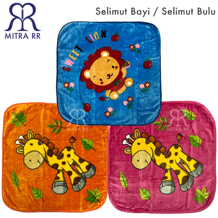 Selimut Double Fleece / Selimut Bayi Hooded/ Selimut Bulu  90X90