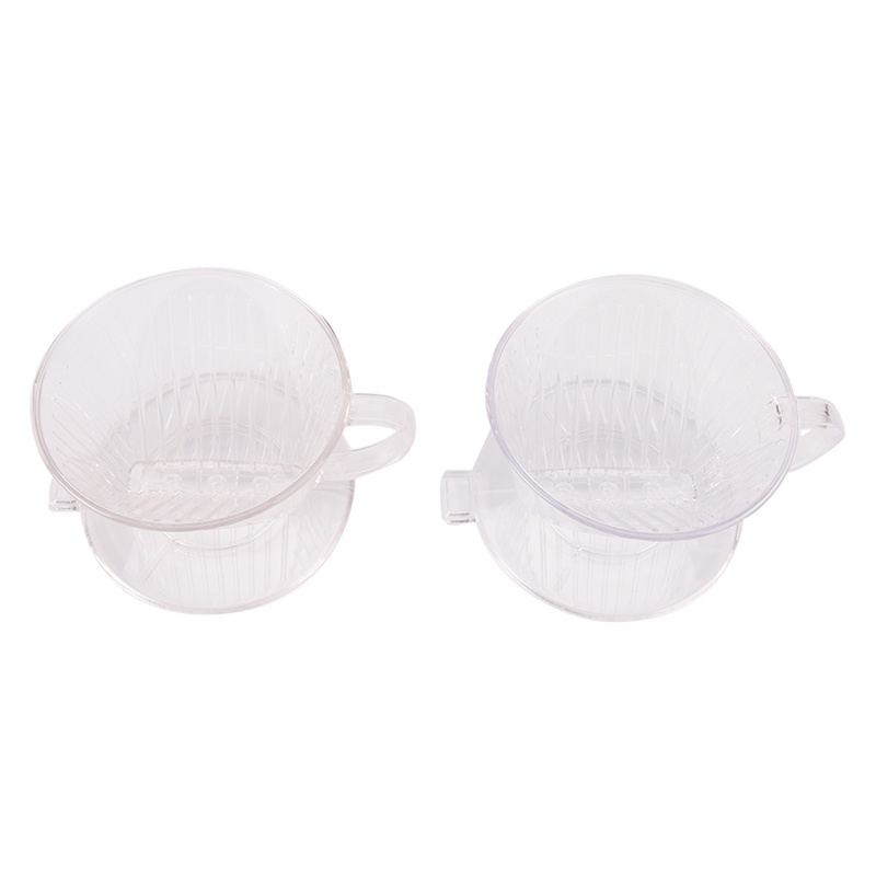 %Home &amp; living%%Clear Coffee Filter Cup Cone Drip Dripper Maker Brewer Holder Plastic Reusable