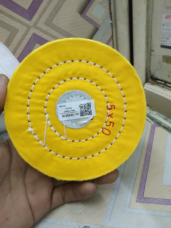 Kain Poles Kuning 4 Dan 5 Inch