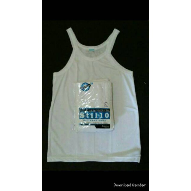 Singlet kaos dalam pria M L XL 3L/LLL Stillo halus murah