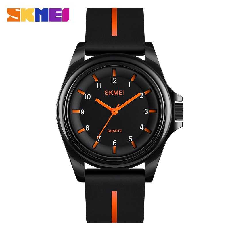 SKMEI Jam Tangan Analog Pria  1578 Aneka warna Hitam Merah Biru Hijau kuning Titanium Gray Silver Pu