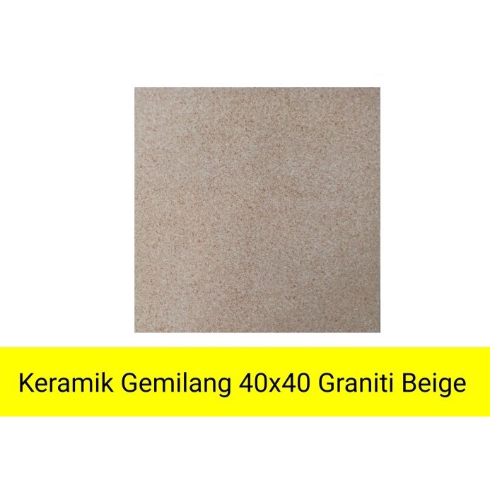 Keramik Gemilang 40x40 Graniti Beige / Keramik lantai / keramik kilap