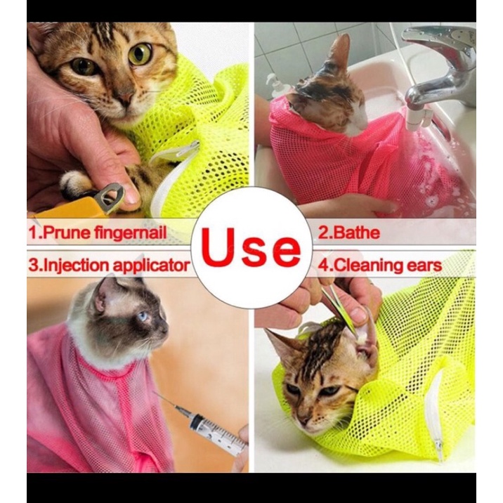 Cat Grooming Bag - Pet Grooming Bag Kantong Mandi Kucing