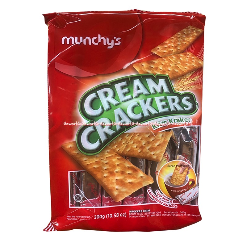 Munchy's Cream Crackers 300gr Vege Cracker Krim Kraker Sayuran Vefetable Krekers Krim Malkis Sayur Krim Munchys Muncis Munchy