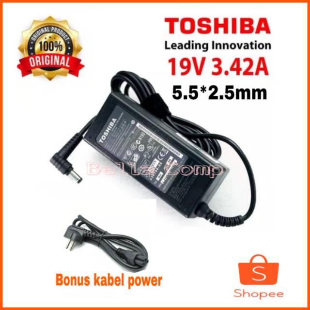 Adaptor Charger Laptop Toshiba Satellite L510 A200 L500 L505 L515 L630 L640 C800 C840 C850 ORIGINAL