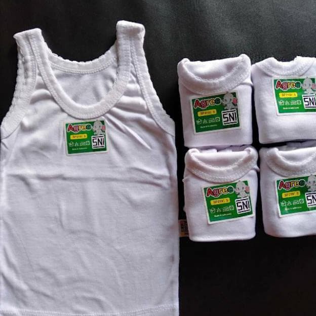 Kaos Dalam Singlet Anak Bayi Merk Agree Katun Adem Nyaman