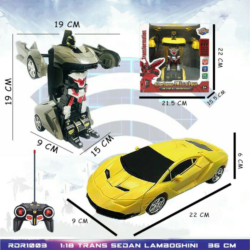 HLSRCROBOT-RDR1007/RDR1003 RC TRANSFORMER FERARRI/LAMBORGINI RC ROBOT