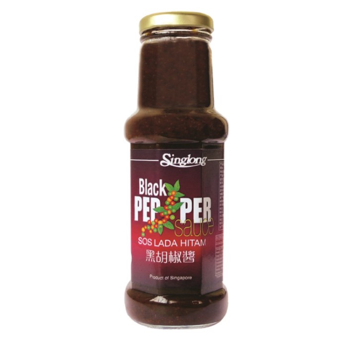 

Singlong Blackpepper Sauce Saus Lada Hitam Botol Sos Black Pepper