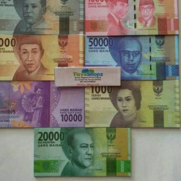 Terbatas M7AQY tisyaShopz - isi 100 lembar Mainan Uang uangan bisa utk Mahar / Mainan anak-anak 68 M