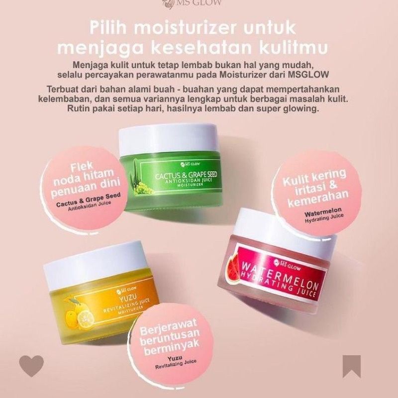 BISA COD HYDRATING JUICE MS GLOW MOISTURIZER _ MS GLOW JUICE MOISTURIZER YUZU MOISTURIZER CACTUS MOISTURIZER