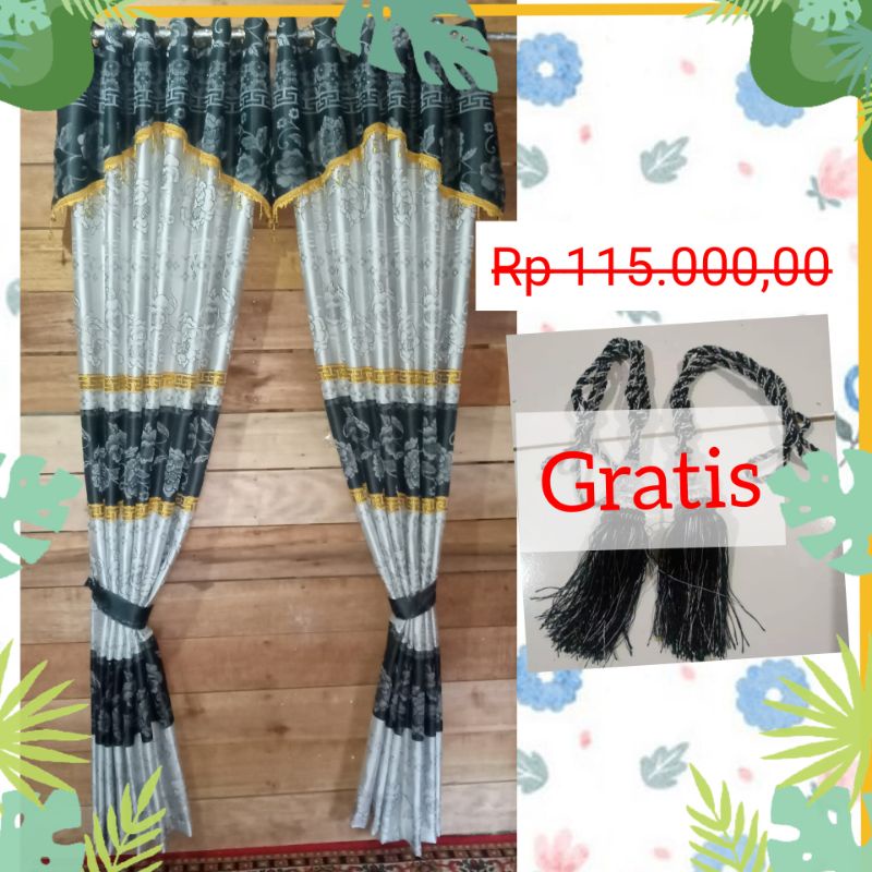 gorden poni/horden poni motif/gorden smokring poni/gorden pintu/hordeng pintu dan jendela/gordeng jendela pintu kamar