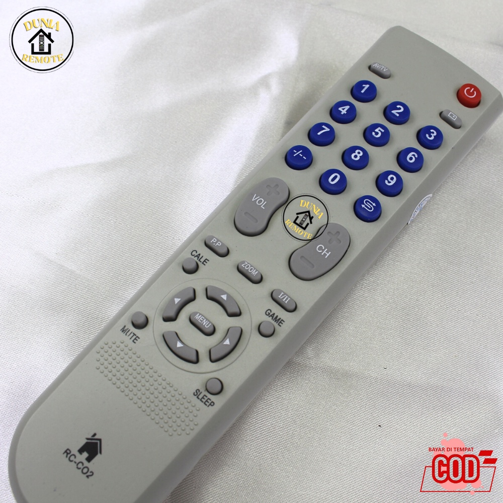 Remot Remote TV SANKEN Tabung RC02 putih tanpa setting