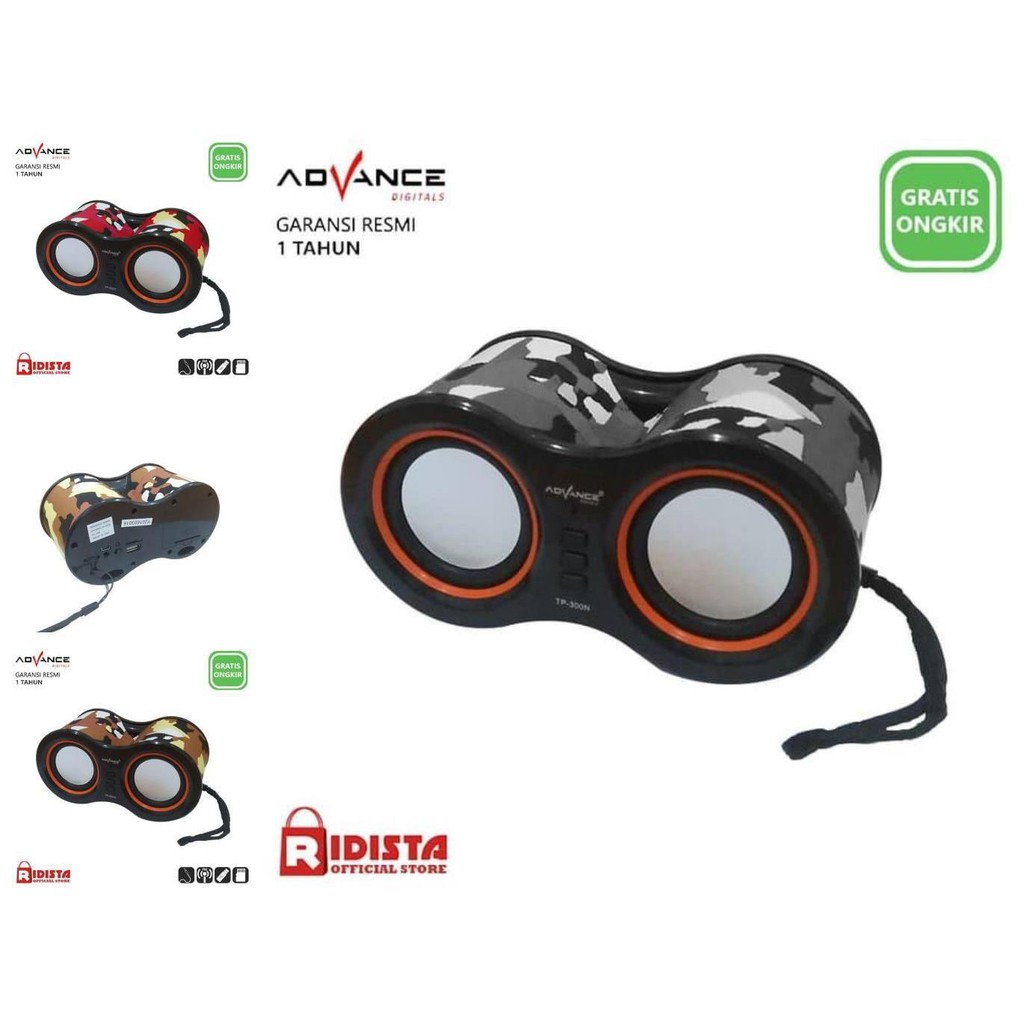 speaker aktif advance portable tp 300n xtra power sound   abu abu
