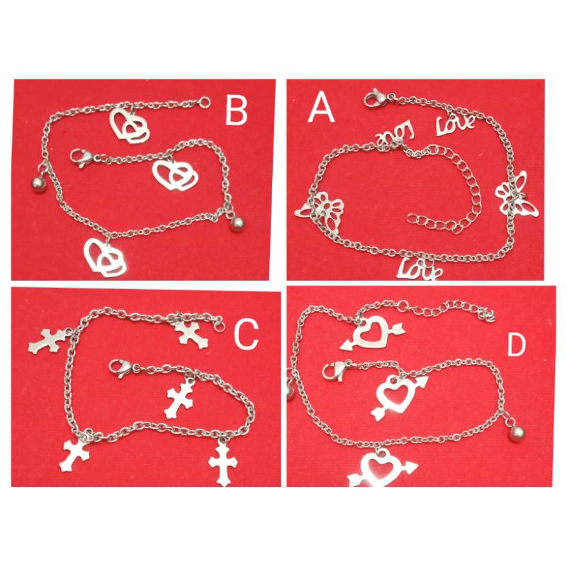 RPP22. Gelang tangan xuping wanita lapis emas putih silver 22 cm