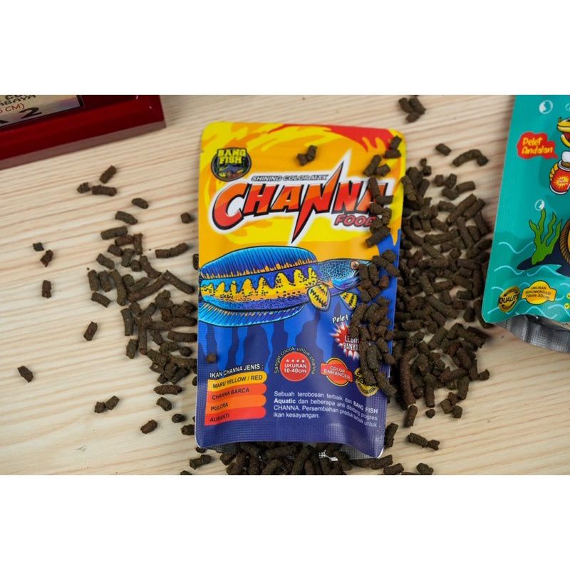 PELET C0BR0T BANG FISH AQUATIC CHANNA FOOD UNTUK MARU, AURANTI, PULCHRA, ASIATICA, STEWARTI
