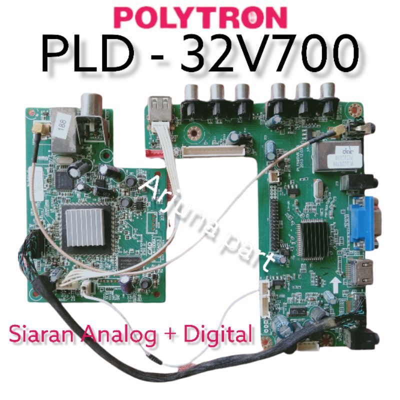 MB - Motherboard - Mesin - Mainboard - Mainboard TV Polytron PLD 32V700 - MB old 32V700 / MB 32V700 