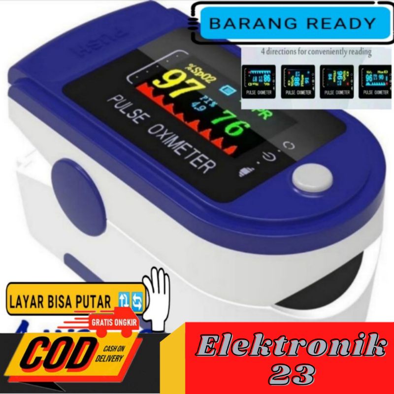 Jual Oximeter Pengukur Kadar Oksigen Dalam Darah Detak Jantung Spo Dengan Monitor Led A A