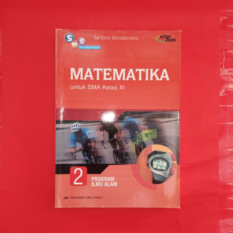 buku pelajaran matematika SMA kelas 2 IPA  erlangga KTSP