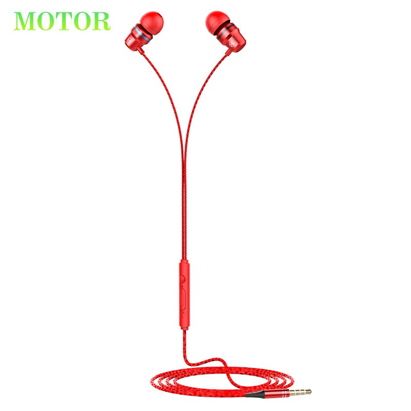 Earphone Motor T3 Metal Bass Sound Stereo