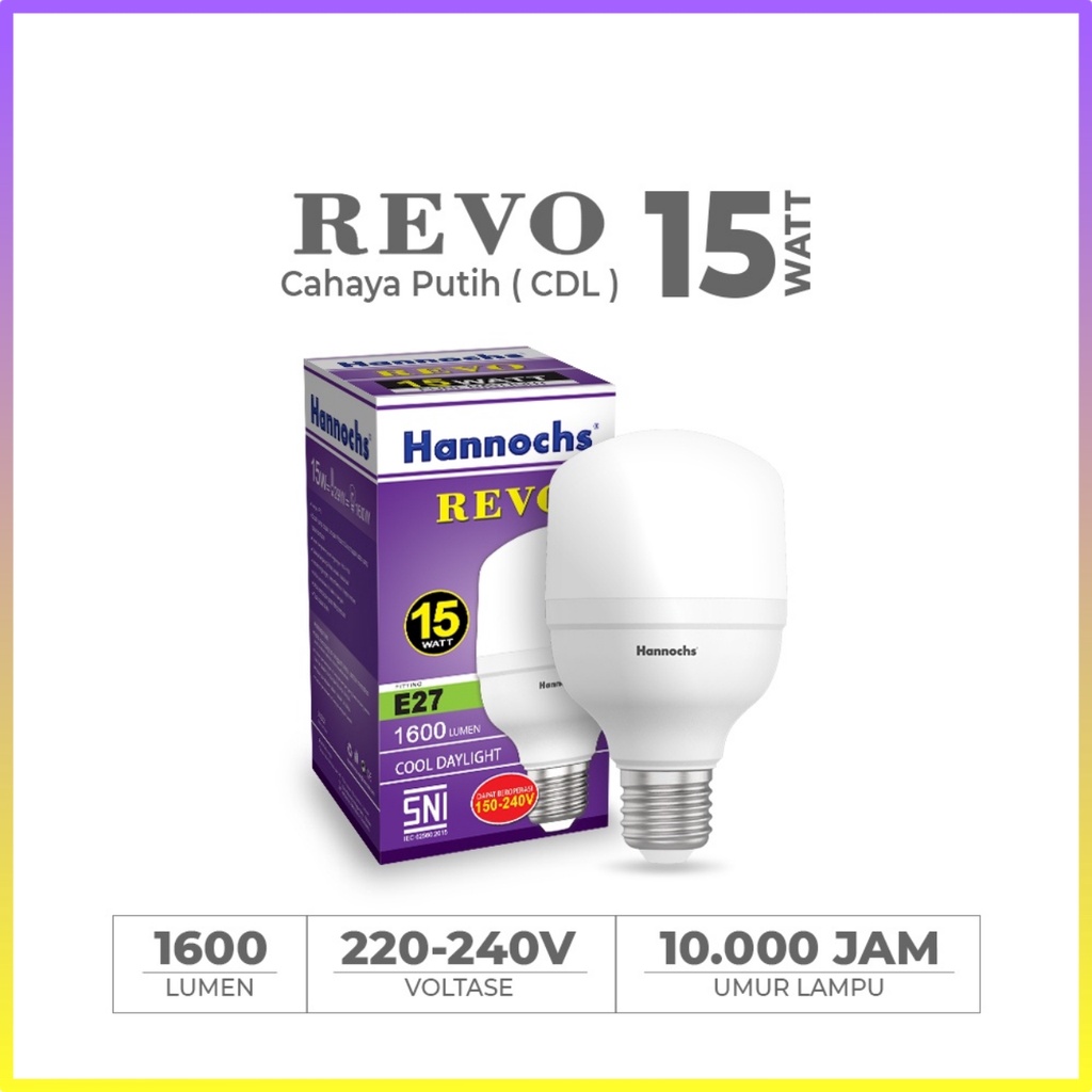 Hannochs Lampu LED Capsule Revo 15 Watt - Cahaya Putih