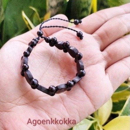 Gelang plat daun anak hitam kokka kaukah