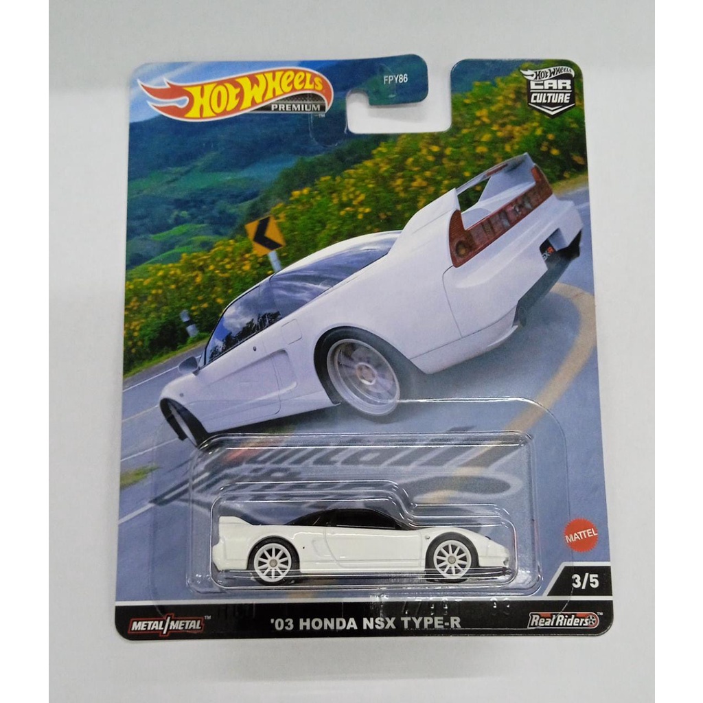 Diecast Hot Wheels Mountain Drifters | 63 Honda NSX Type R Type-R Putih | HW Hotwheels Mobil Mainan Car Culture 2022