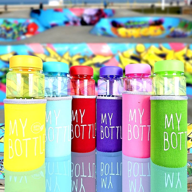 My Bottle Bening + Pouch Busa Warna Kapasitas 500Ml - Botol Minum infused Uni