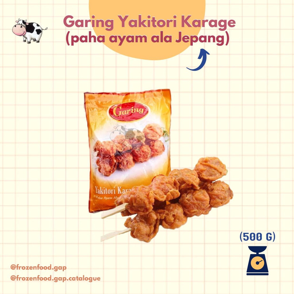 

Garing Yakitori Karage 500g Original Chicken Karage | Frozen Food