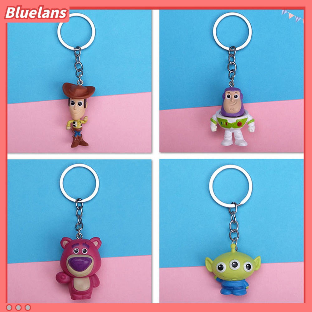 Gantungan Kunci Desain Kartun Buzz Lightyear Bahan Kayu Untuk Hadiah