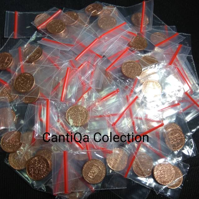 Shp24-Koin Kuno Koin Jadul ½ Cent Nedherland Indie Tahun 1945