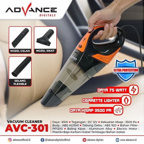 Advance Vacuum Cleaner Mobil Vacum Penyedot Debu Portable Wireless AVC 301 508 933