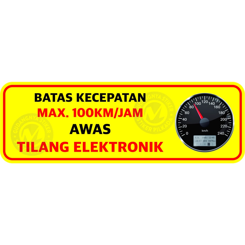 

STIKER VINYL BATAS KECEPATAN BERKENDARA