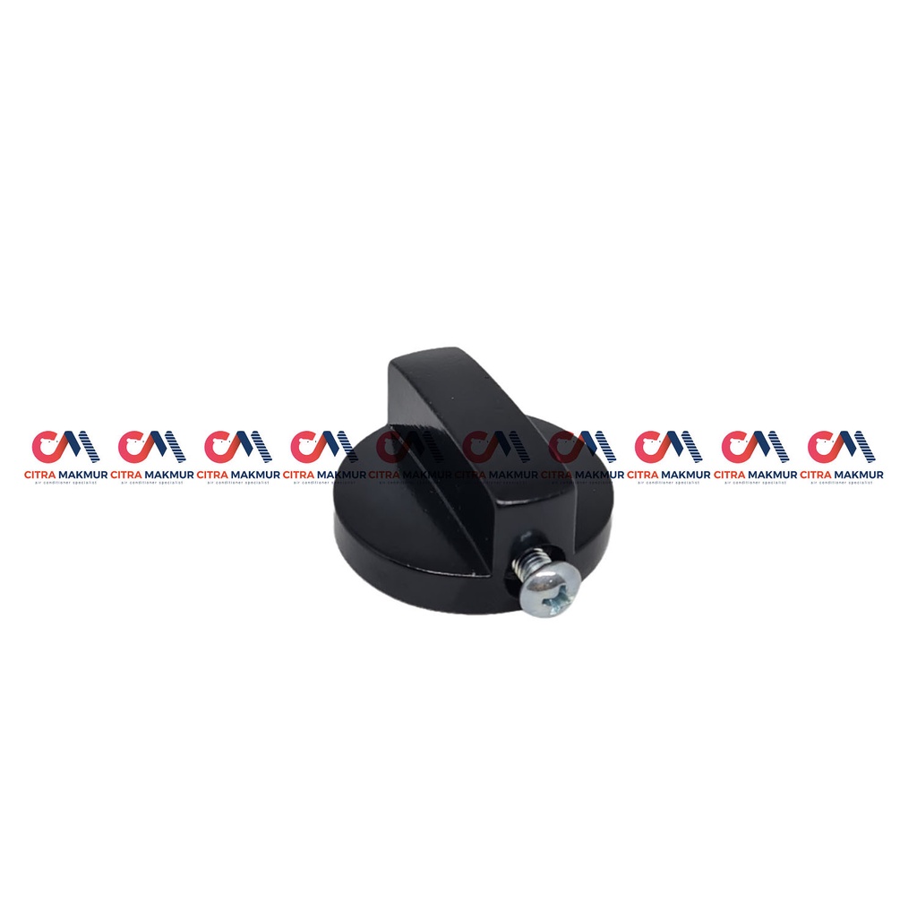 Knop Kompor Gas Multi Universal Rinnai Quantum Hitachi Alumunium 4,1 cm model Baut