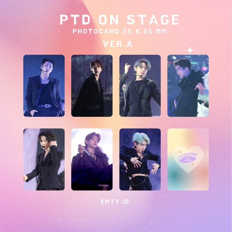 BTS PHOTOCARD PTD ON STAGE