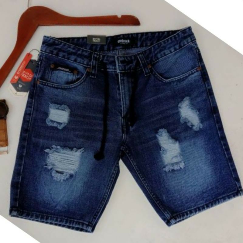 Celana Jeans Pendek Robek / Celana Distro Ripped jeans shortpants