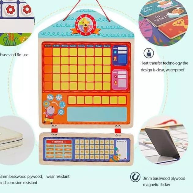 

♥ HSM Responsibility Chart Board / Papan edukasi Disiplin anak D0 ❤️