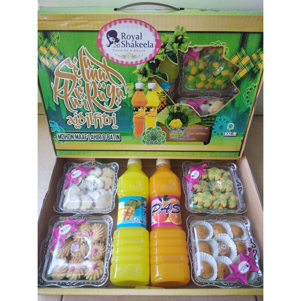 

PAKET Kue Lebaran Kering Shakeela 4 Toples dan 2 Sirup Murah