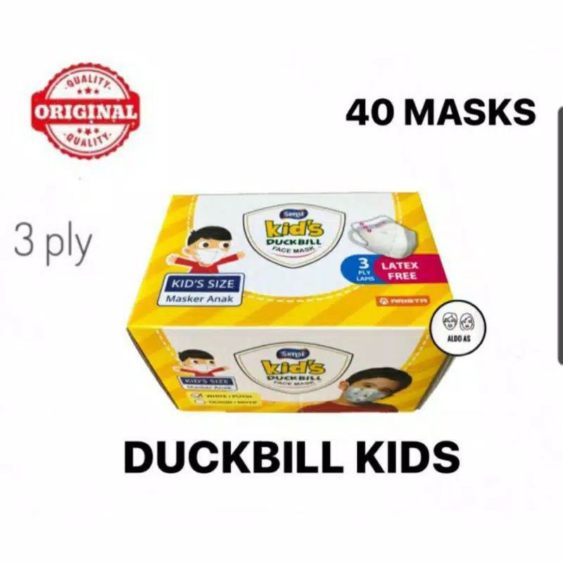 Masker sensi duckbill anak isi 40 pcs