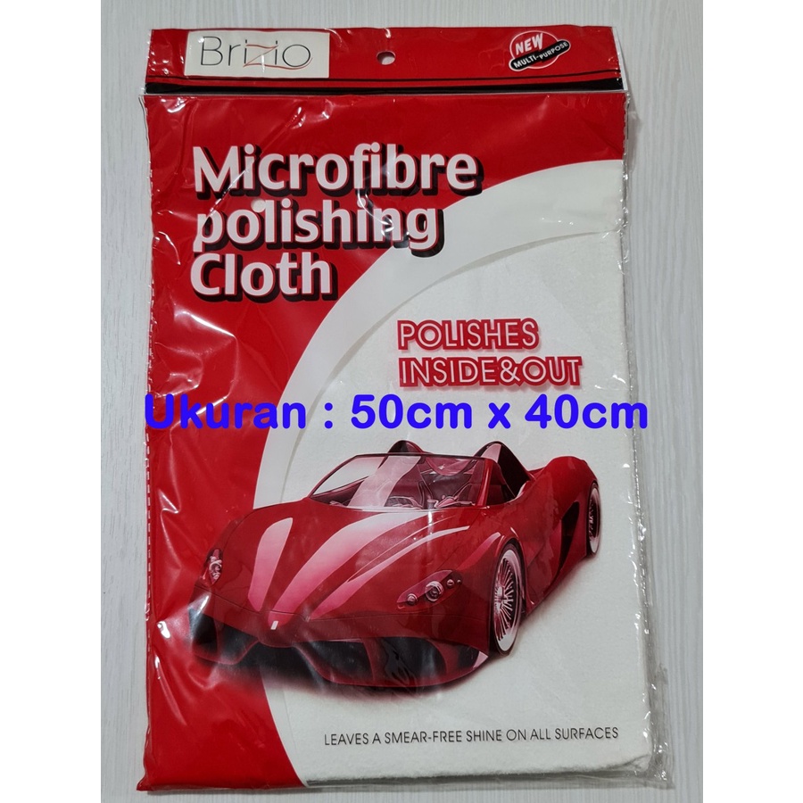 kain microfibre 50cmx40cm polishing cloth Brizio- lap handuk detailing