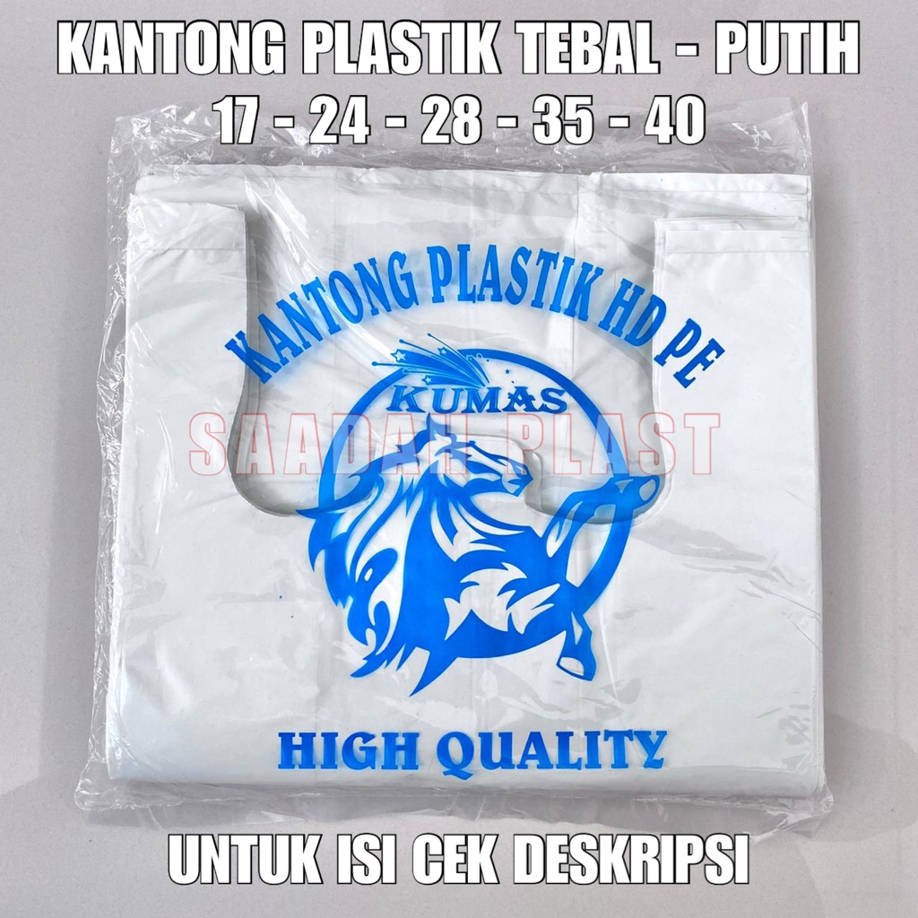 KANTONG PLASTIK KRESEK HD PUTIH SUSU TEBAL 17 24 28 35 40