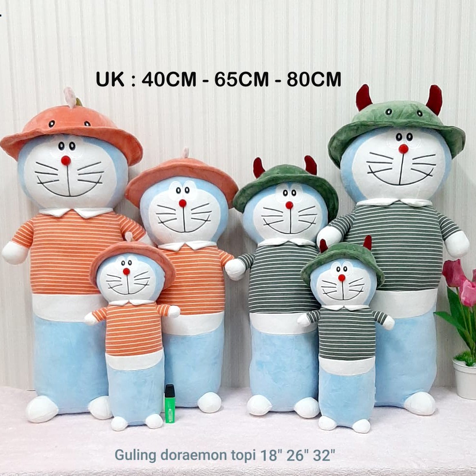 Boneka Guling Doraemon Cat Topi Besar 80Cm Import Guling Tidur Anak