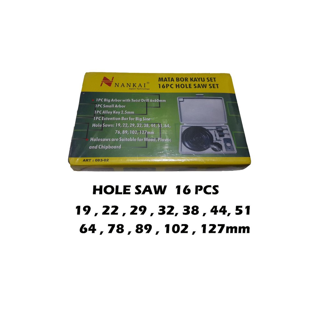 Hole Saw 16 pcs Terbaik