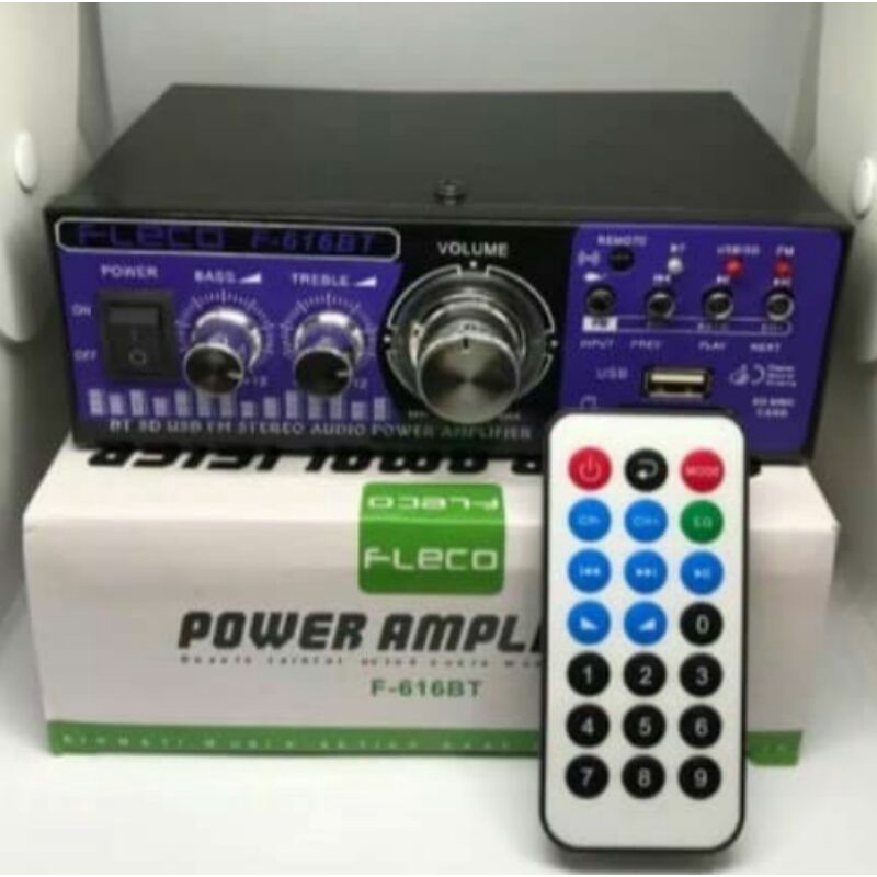 Cod Power Ampli Fleco F-616BT/Power Amplifier AC DC USB Bluetooth FM SD Mp3