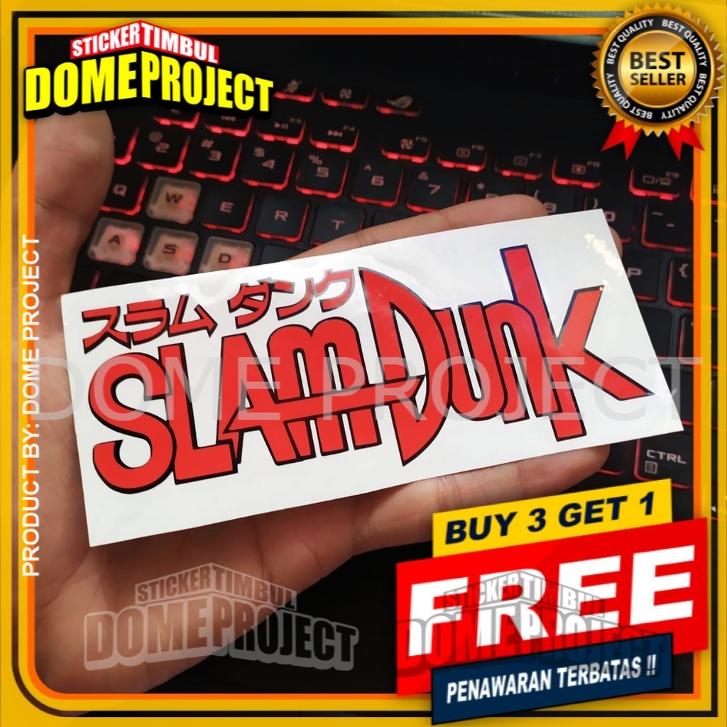 SLAMDUNK ANIME STIKER CUTTING SATUAN STIKER MOBIL OUTDOOR IMPORT