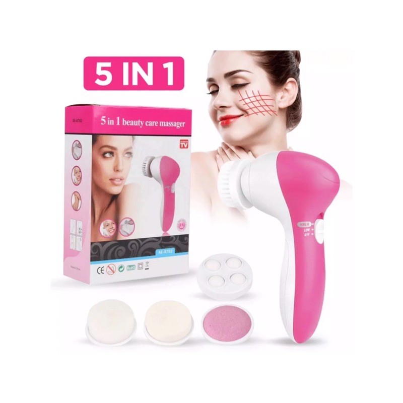 5in1 BEAUTY CARE MASSAGE FACIAL BRUSH / BRUSH WAJAH / ALAT FACIAL BRUSH MASSAGE WAJAH 5 FUNGSI MURAH