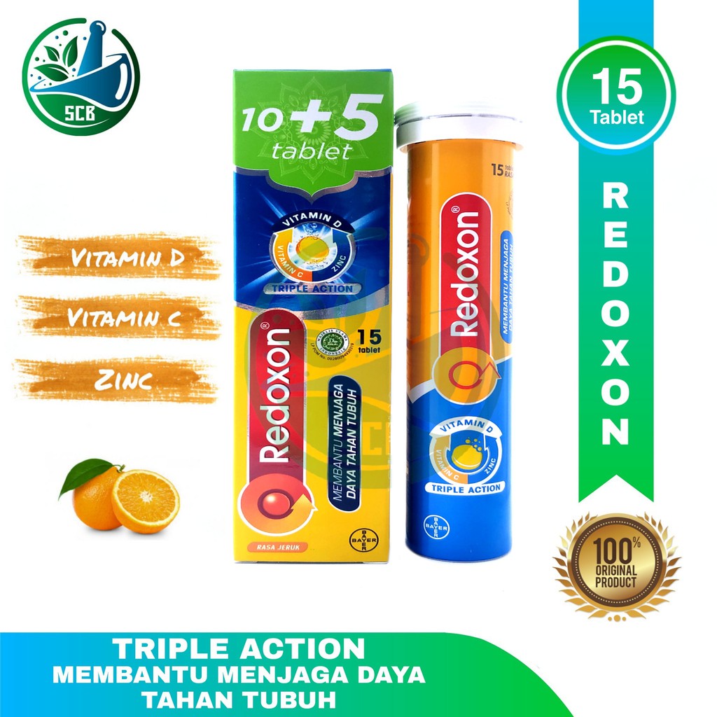 Redoxon Triple Action Orange 10+5s