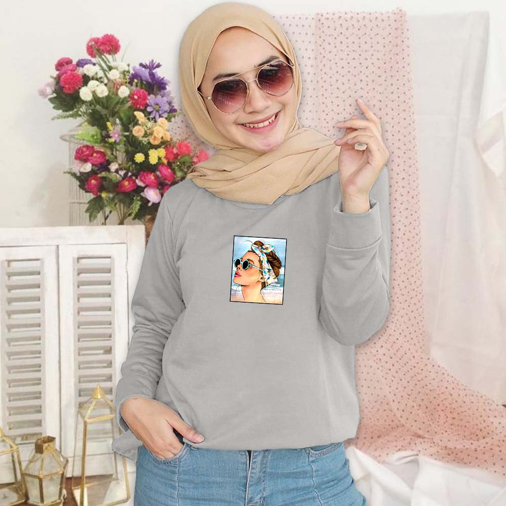 SWEATER WANITA CREWNECK, CEWEK CUTE PAKAIAN WANITA.