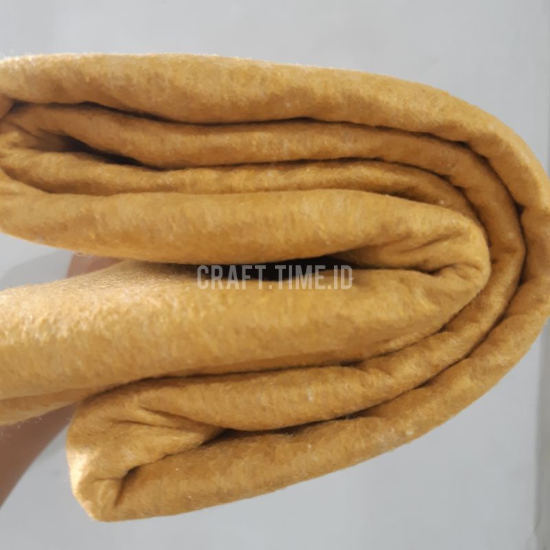 KAIN FLANEL / FELT IMPOR TEBAL 1 METER-GOLD