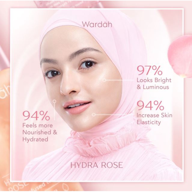 ☘️Yuri Kosmetik☘️ Wardah Hydra Rose Petal Infused Toner 100ML